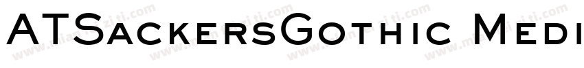 ATSackersGothic Medium字体转换